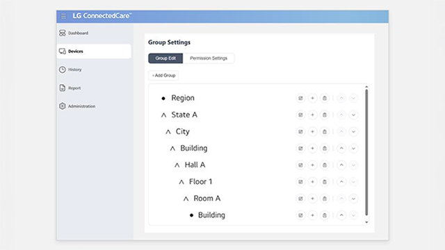 An example image demonstrates how the Comparison function works within the LG ConnectedCare solution.
